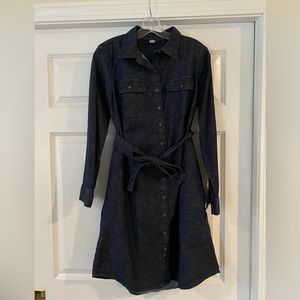 Lands' End Denim Shirtdress